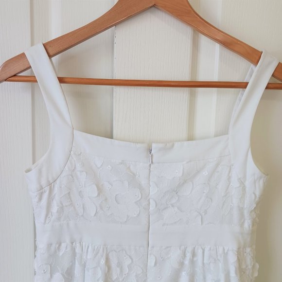 Cache Women's White Sweetheart Neckline Floral Sundress Size 2 - Picture 4 of 16
